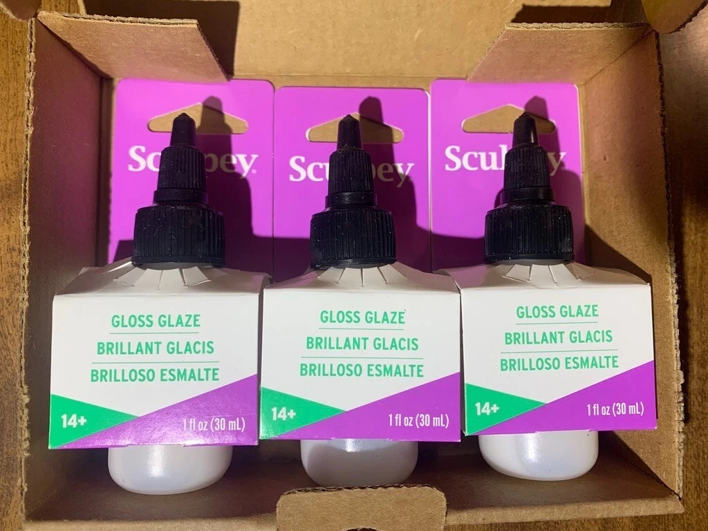 8 – Sculpey Liquid Polymer Clay Adhesive Satin Gloss Glaze Softener Thinner NEW