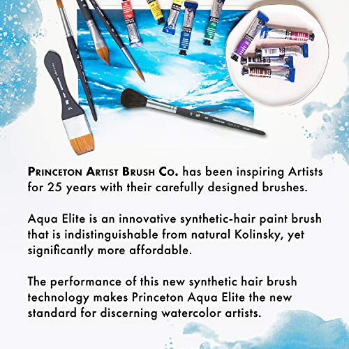 Aqua Elite Paintbrush, Size 3/8 inch, Matte Black