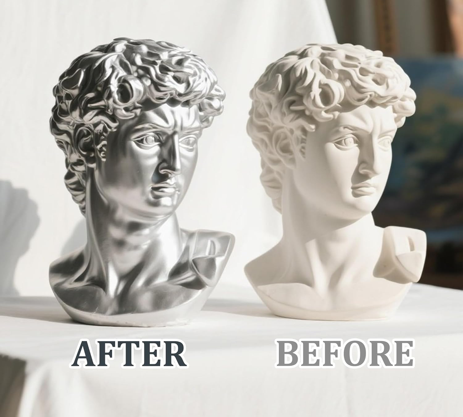 Liquid Silver Leaf Paint, Water-Based Silver Gilding 100Ml & Gloss Varnish 100Ml