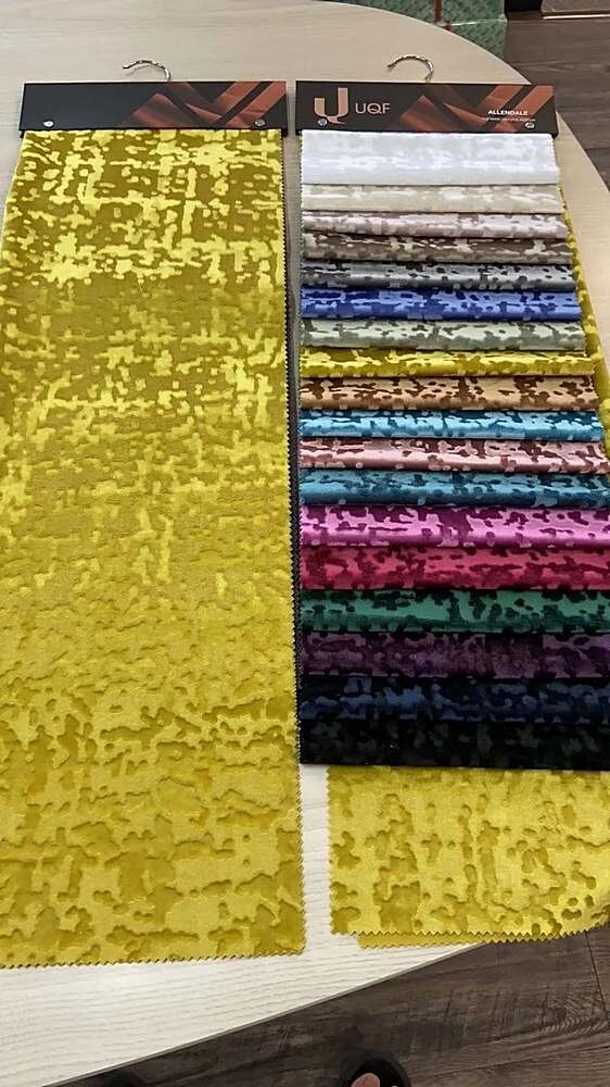 Abstract Crushed Velvet Fabric, 118 Inch. in Width, Ideal for Upholstery Etc.