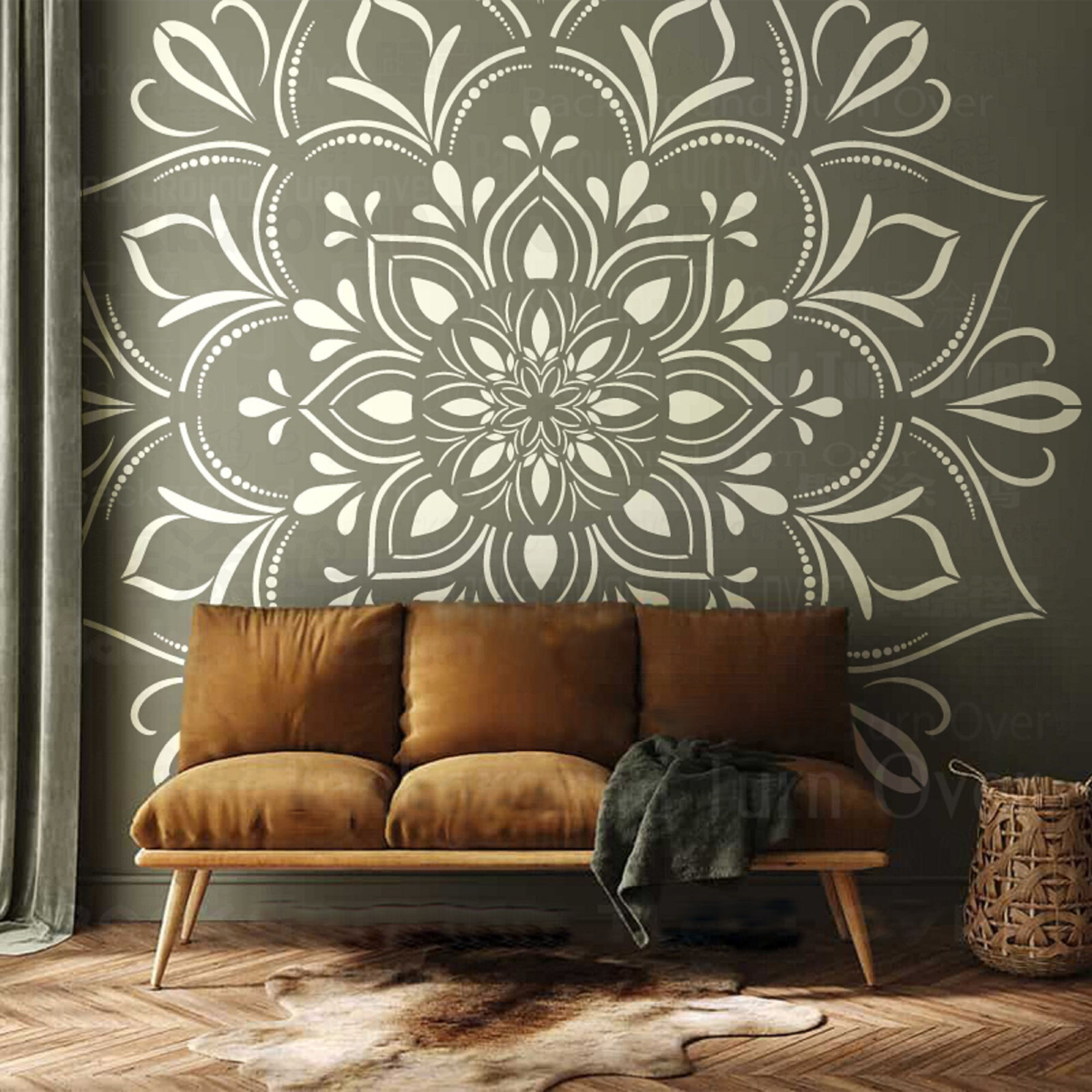 130cm-210cm Stencil Mandala Extra Large Big For Painting Round Wall Big Stencils