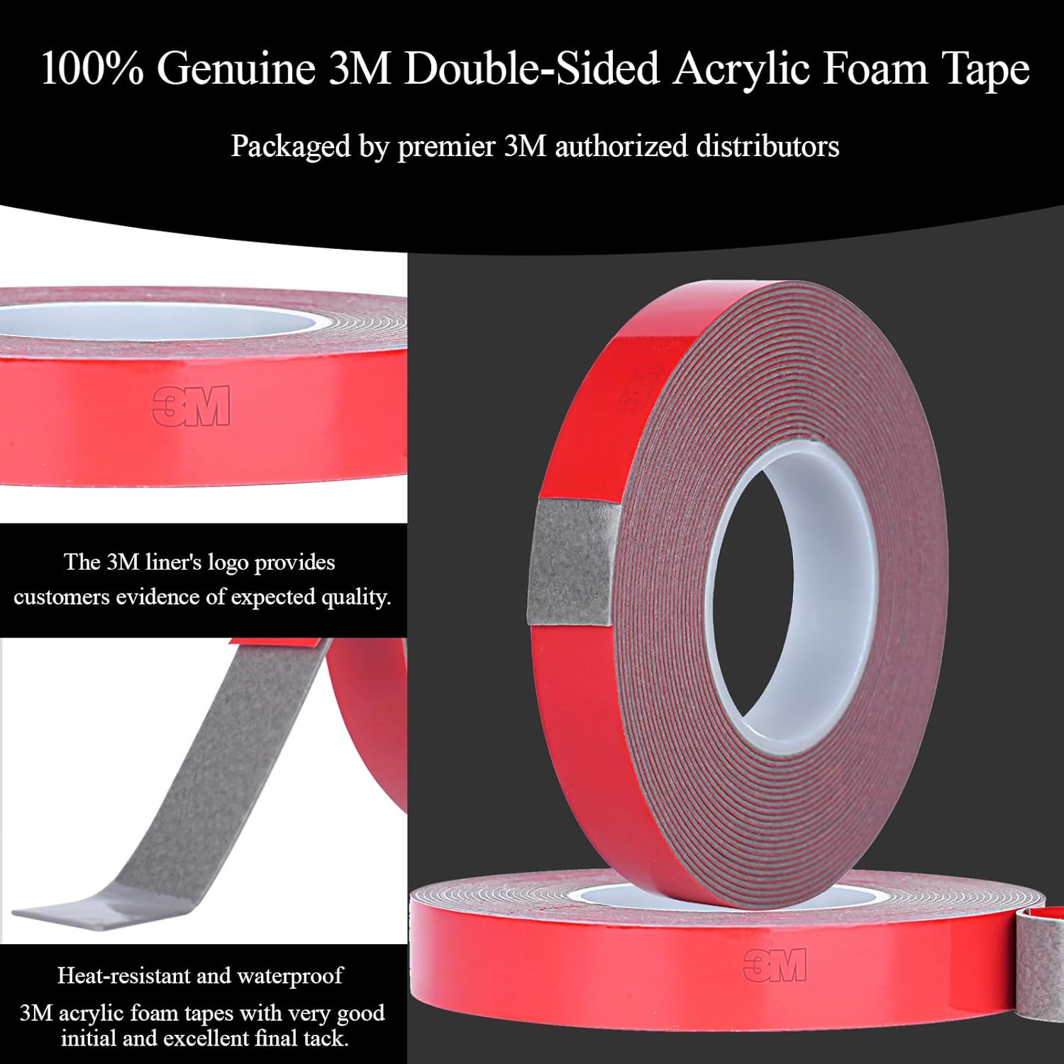Double Sided Tape Automotive Heavy Duty Made of 3M Acrylic Foam Adhesive Cars Ex