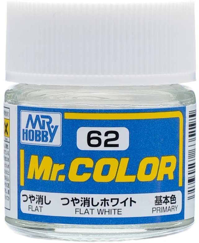 Mr. Hobby C62 Mr. Color Flat White Lacquer Paint 10ml – US Fast Ship