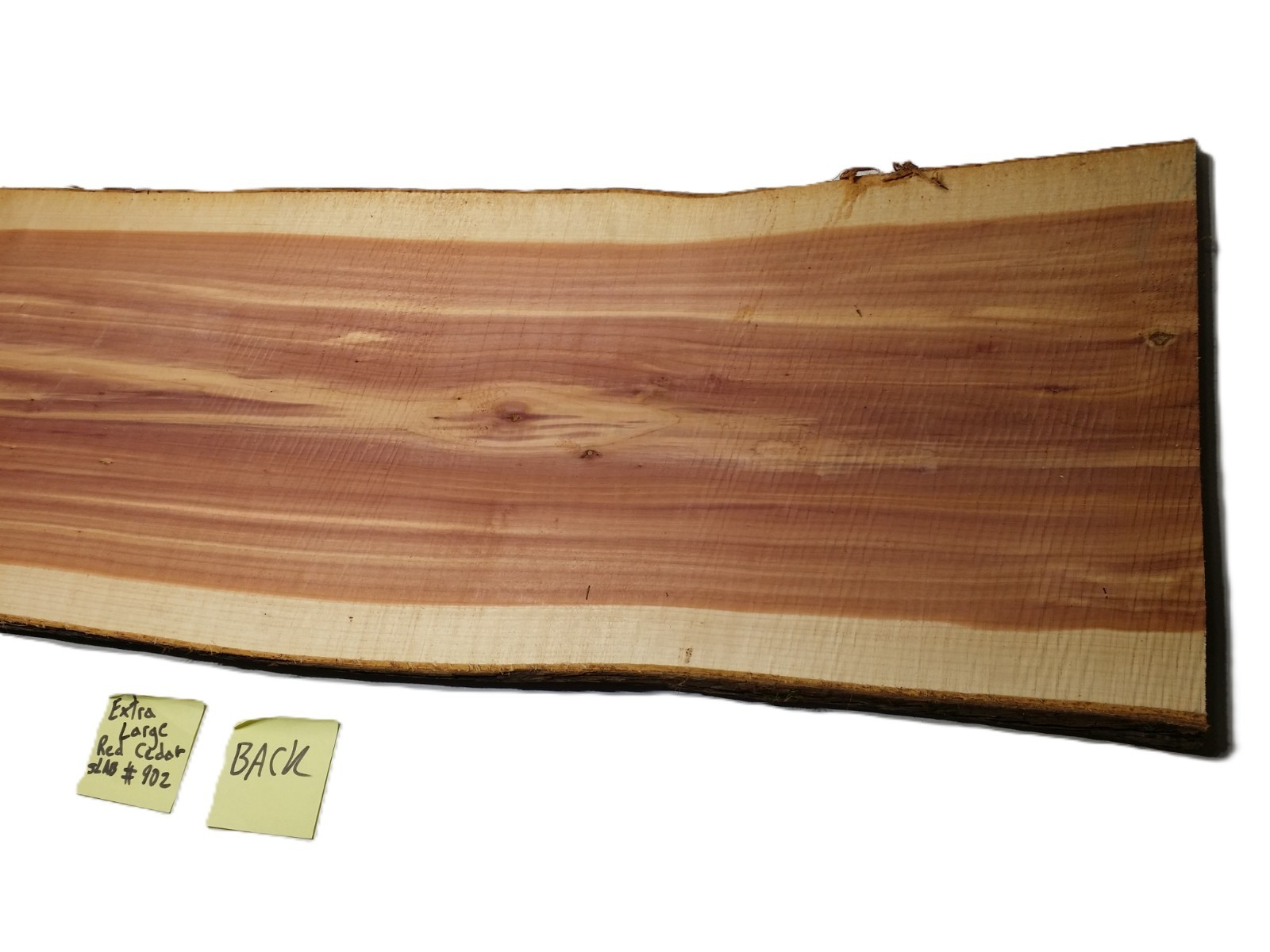 1 LARGE Aromatic Red Cedar Wall Live Edge Slab .75″T x 15-17″W x 49″L SHIPs FREE