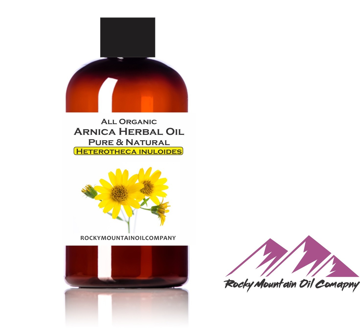ORGANIC ARNICA HERBAL OIL OIL COLD PRESSED GLASS BOTTLE OPTION