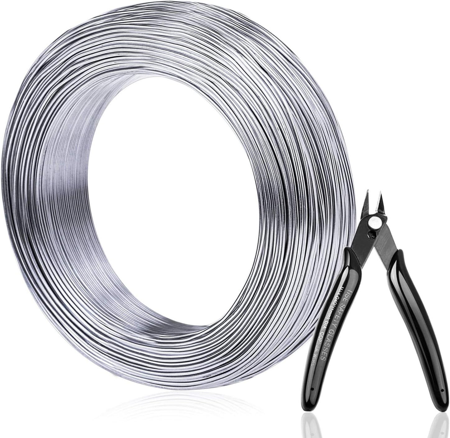 Aluminum Wire, Anezus 18 Gauge 328 FT Metal Wire Bendable Sculpting Aluminum Lin