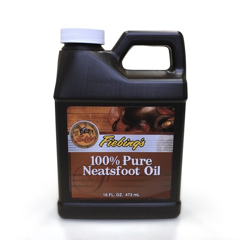 Fiebing’s 100% Pure Neatsfoot Oil Natural Leather Preservative 16 oz / 473 ml