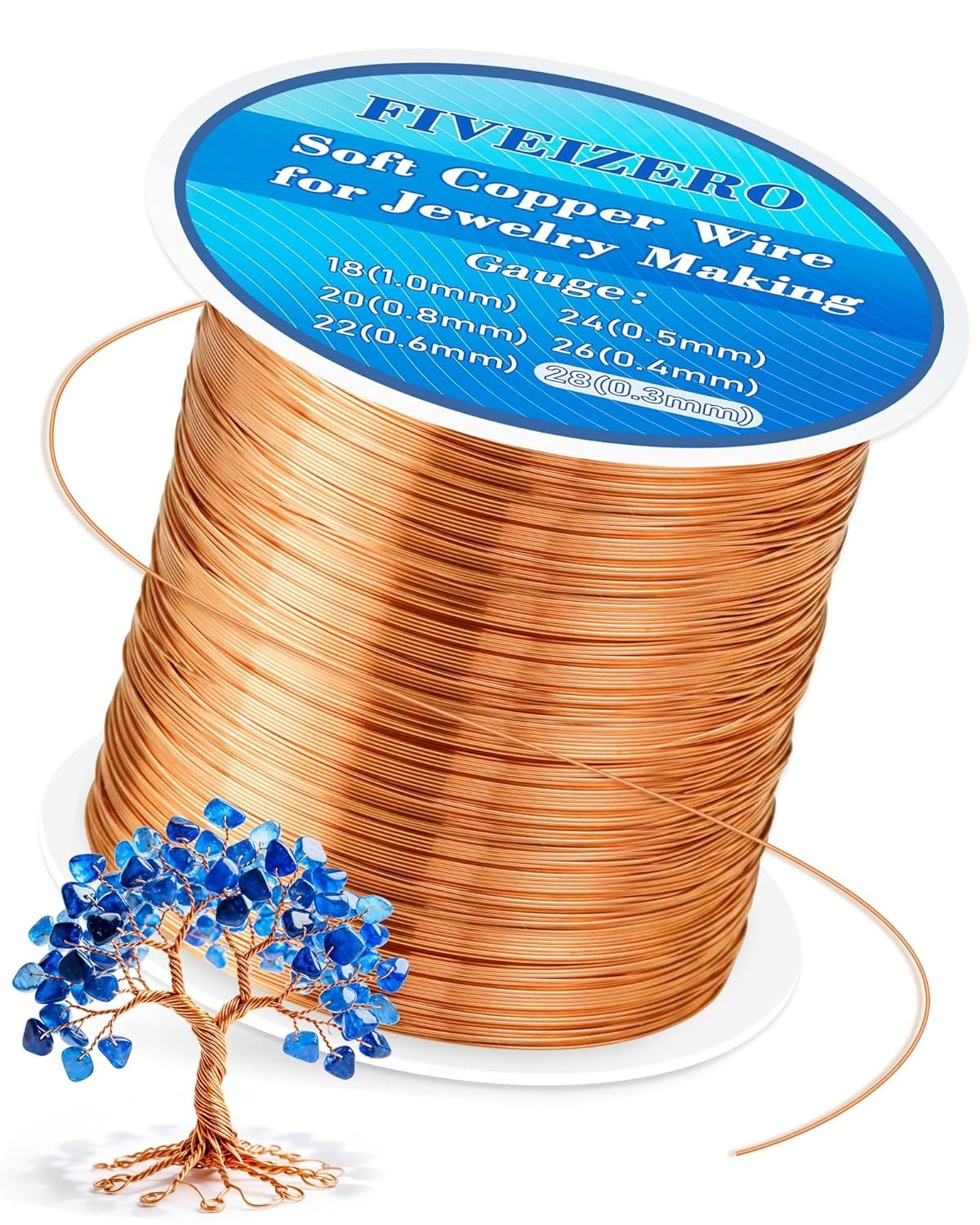 328ft 28 Gauge for Jewelry Making, Pure Dead Soft Bare for Electroculture Gar…