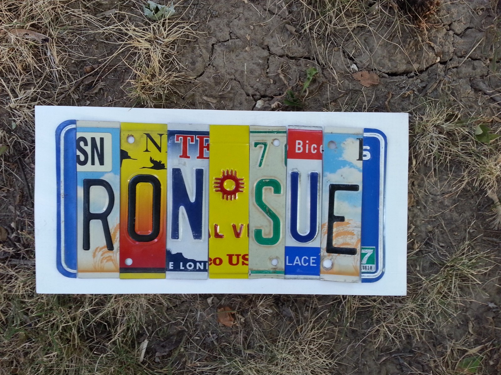 LOW Price EMBOSSED License Plate Letters Great Crafts Sign MOST COLORFUL variety