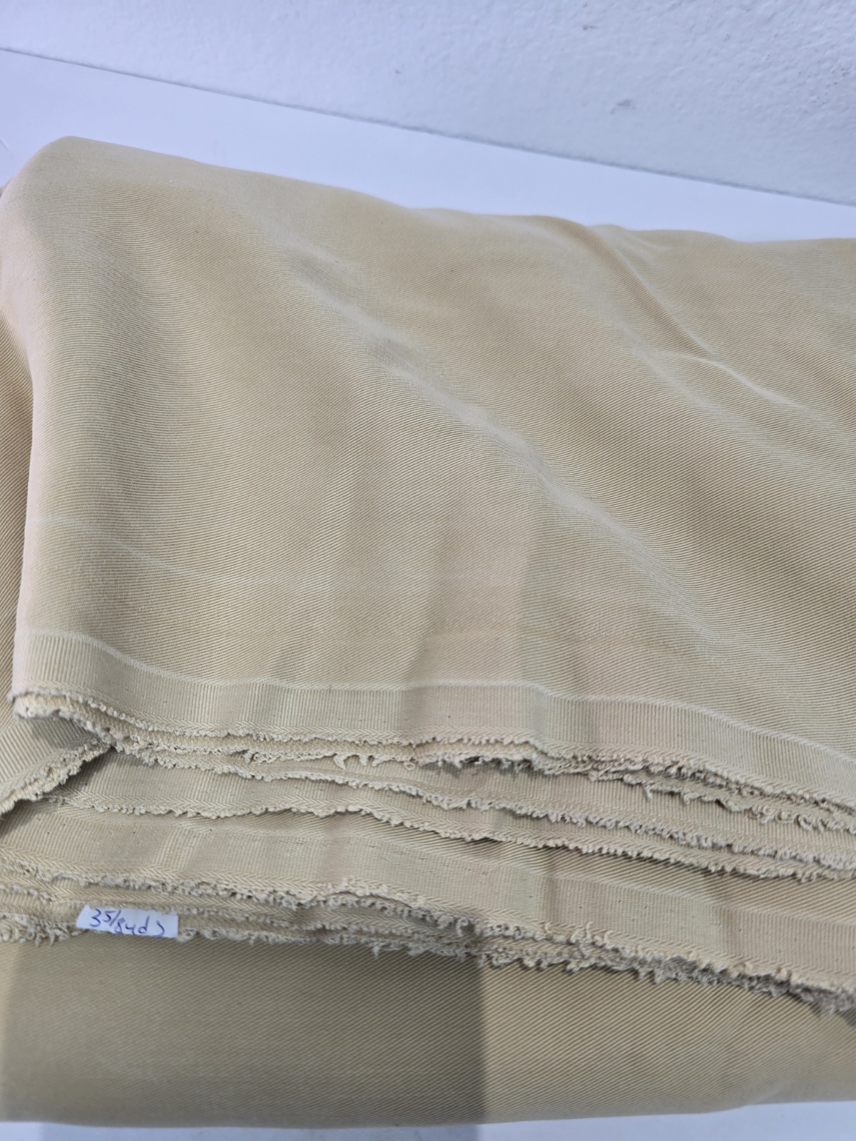 Tencel Twill Fabric Remnant Beige 60″ Wide x 3.5 Yards Apparel Sewing Craft