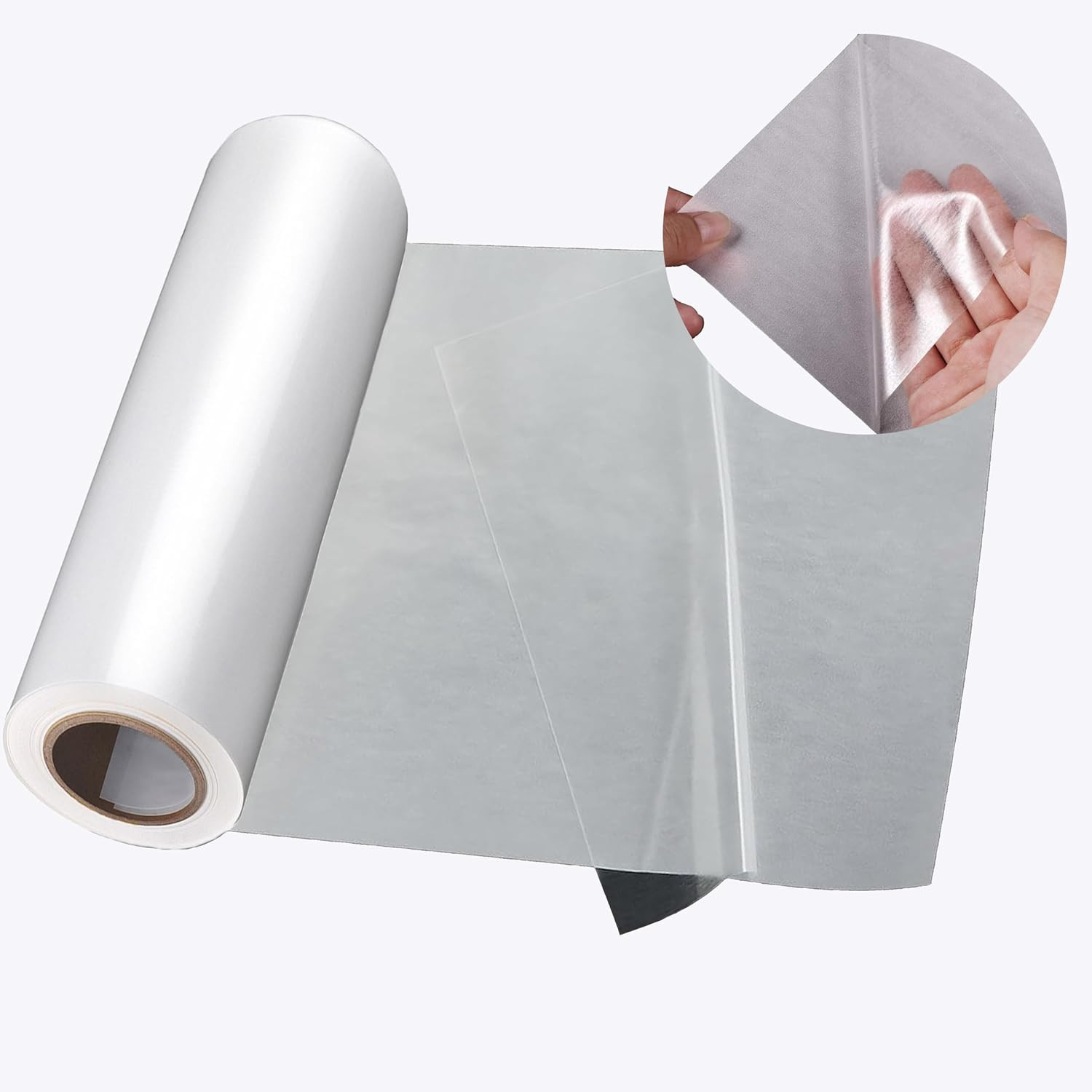 Double Sided Iron on Adhesive Film（12In X 11Yd），Heavy Weight Double-Sided Press-