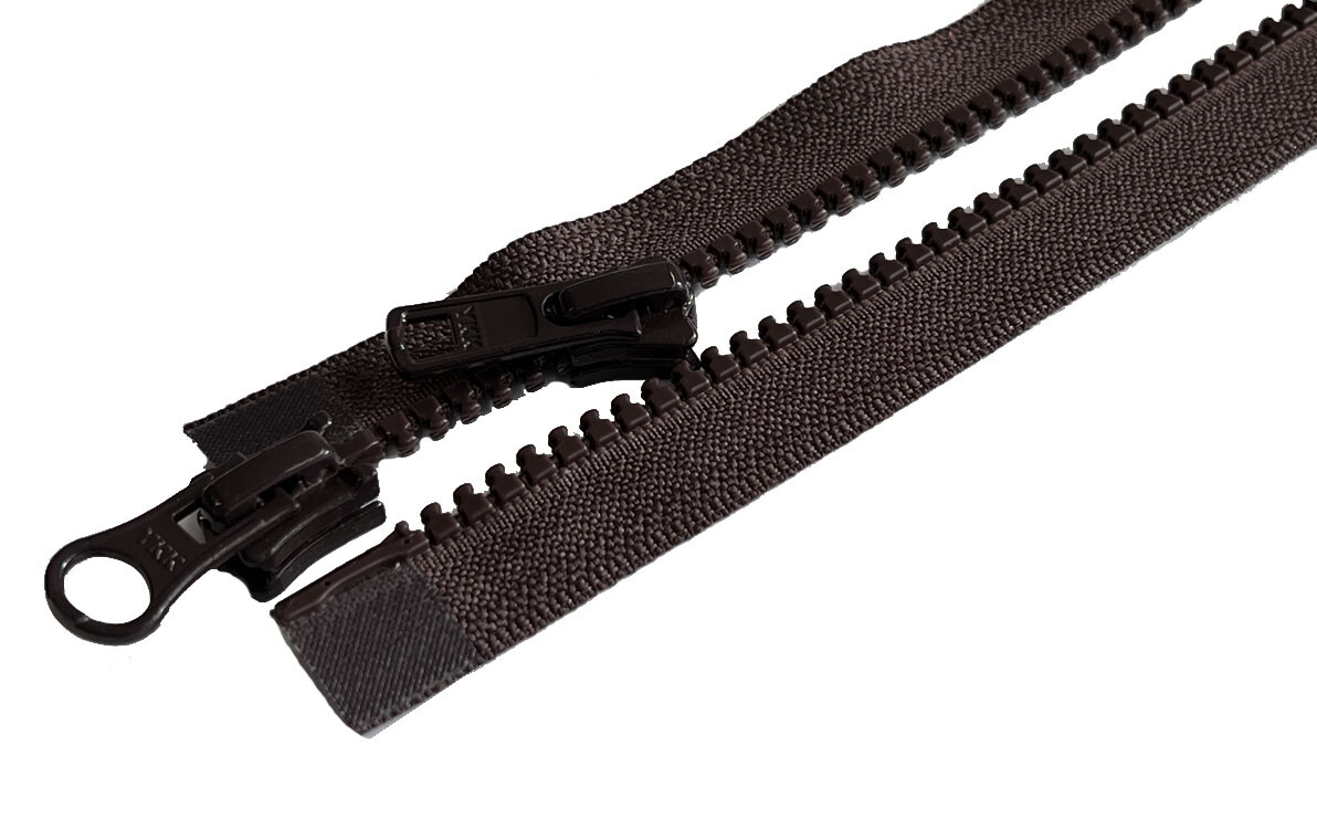 24 Inch YKK #5 VISLON 2-Way Medium Weight Molded Plastic Separating Made in USA