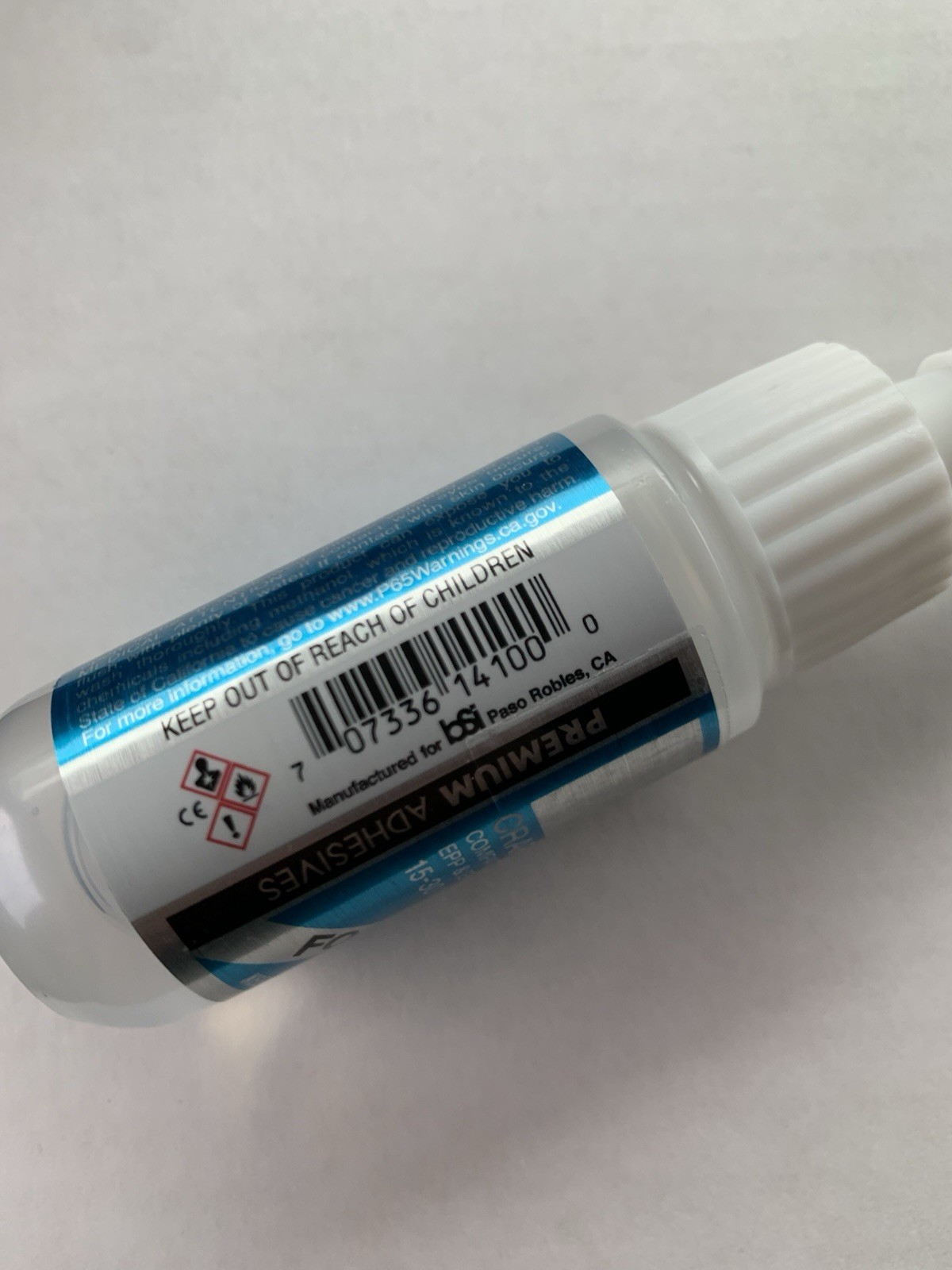BSI Foam-Cure 1oz Bottle Craft Glue, Bob Smith Industries Foam Safe, Hobby Bolts