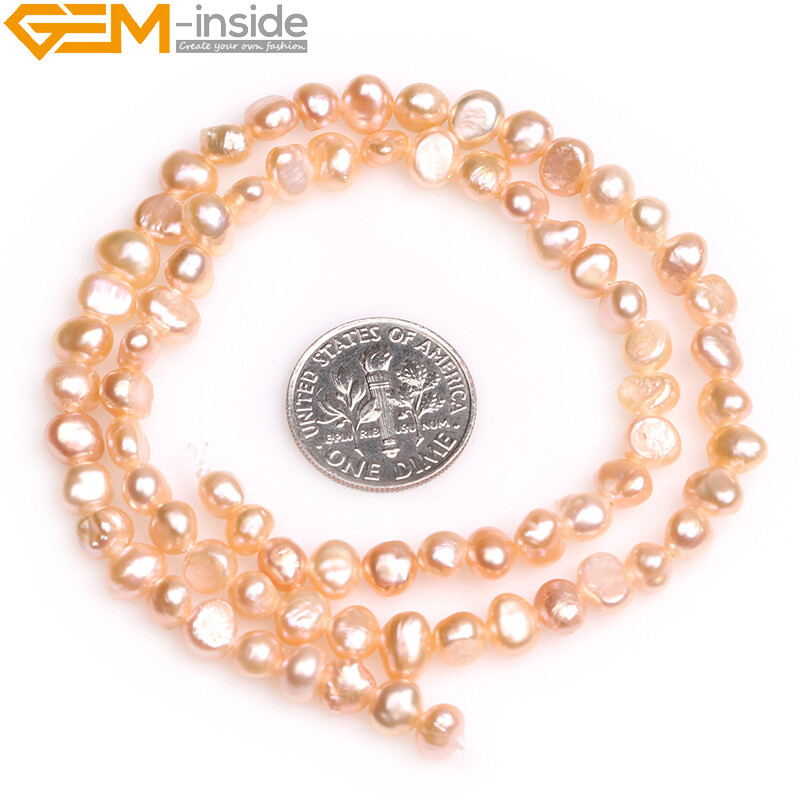 Real Baroque Flat Cultured Freeform Freshwater Pearl Beads Jewelry Making 15″