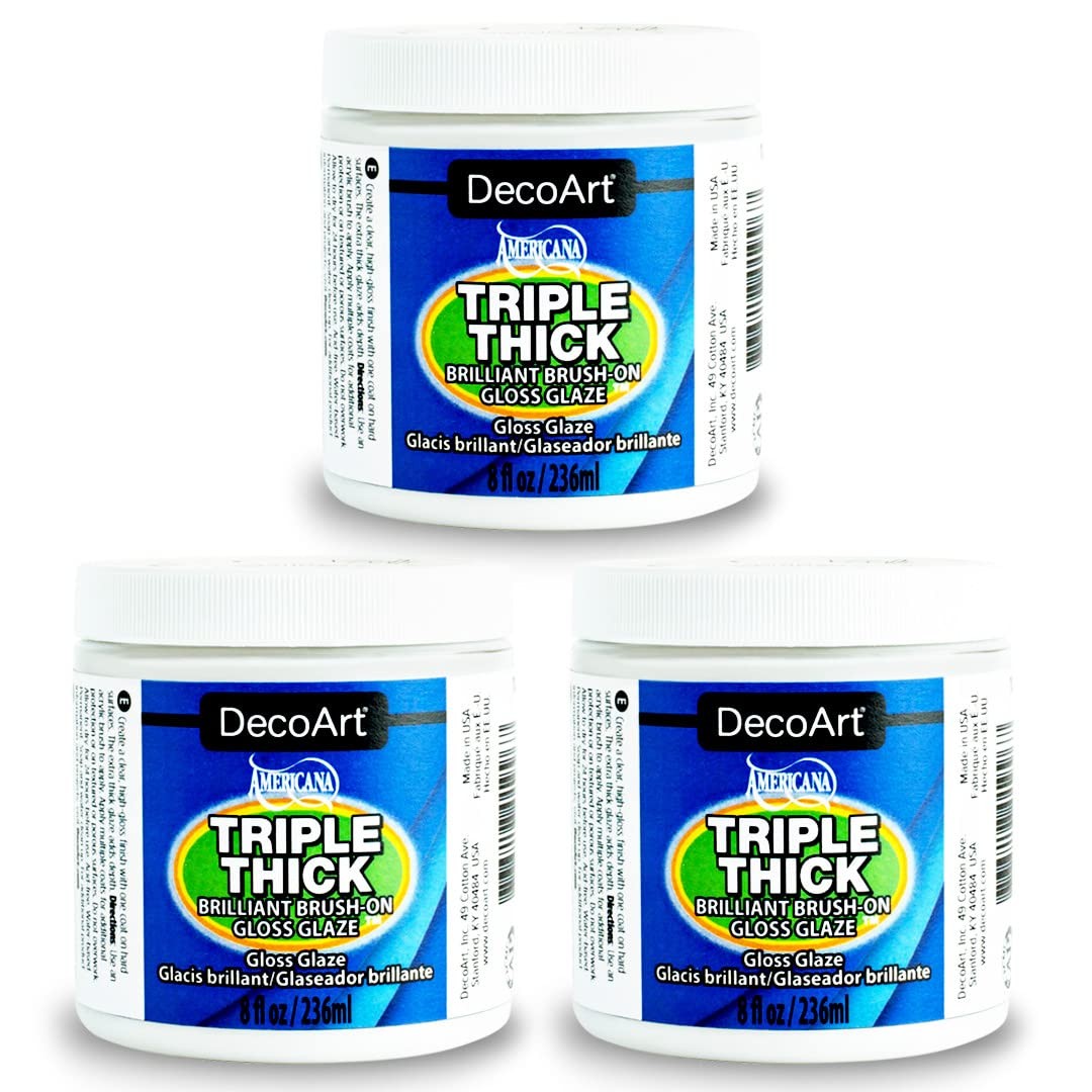 Triple Thick Gloss Glaze Jar, 8fl oz 3 Pack