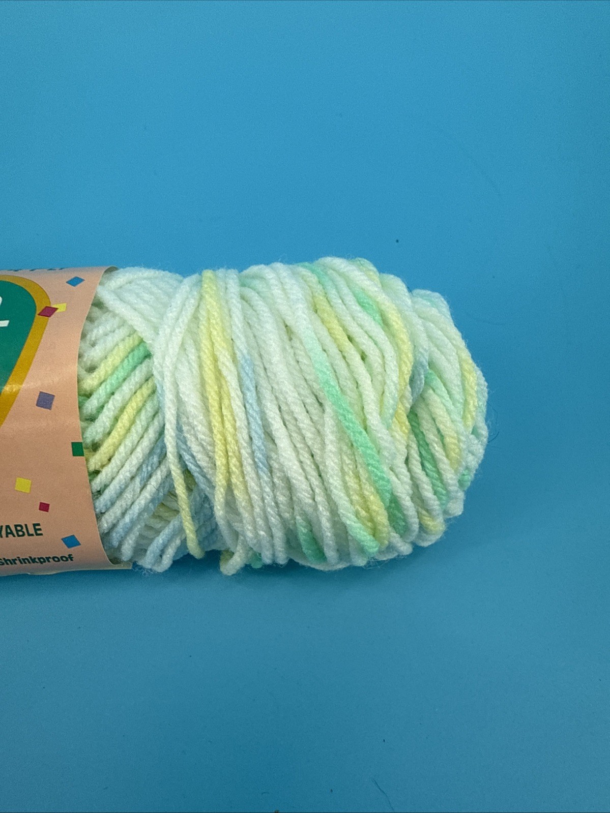 Red Heart Confetti Yarn Baby Print #67 Wintergreen Vintage Worsted Acrylic