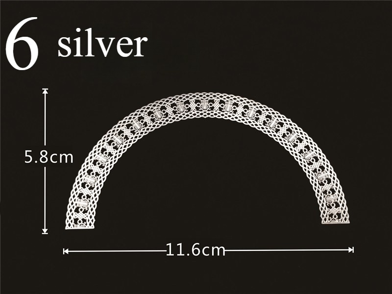 5pcs DIY Metal Alloy Pieces for Dolls Materials Hollow Out Metal Trimming Crafts