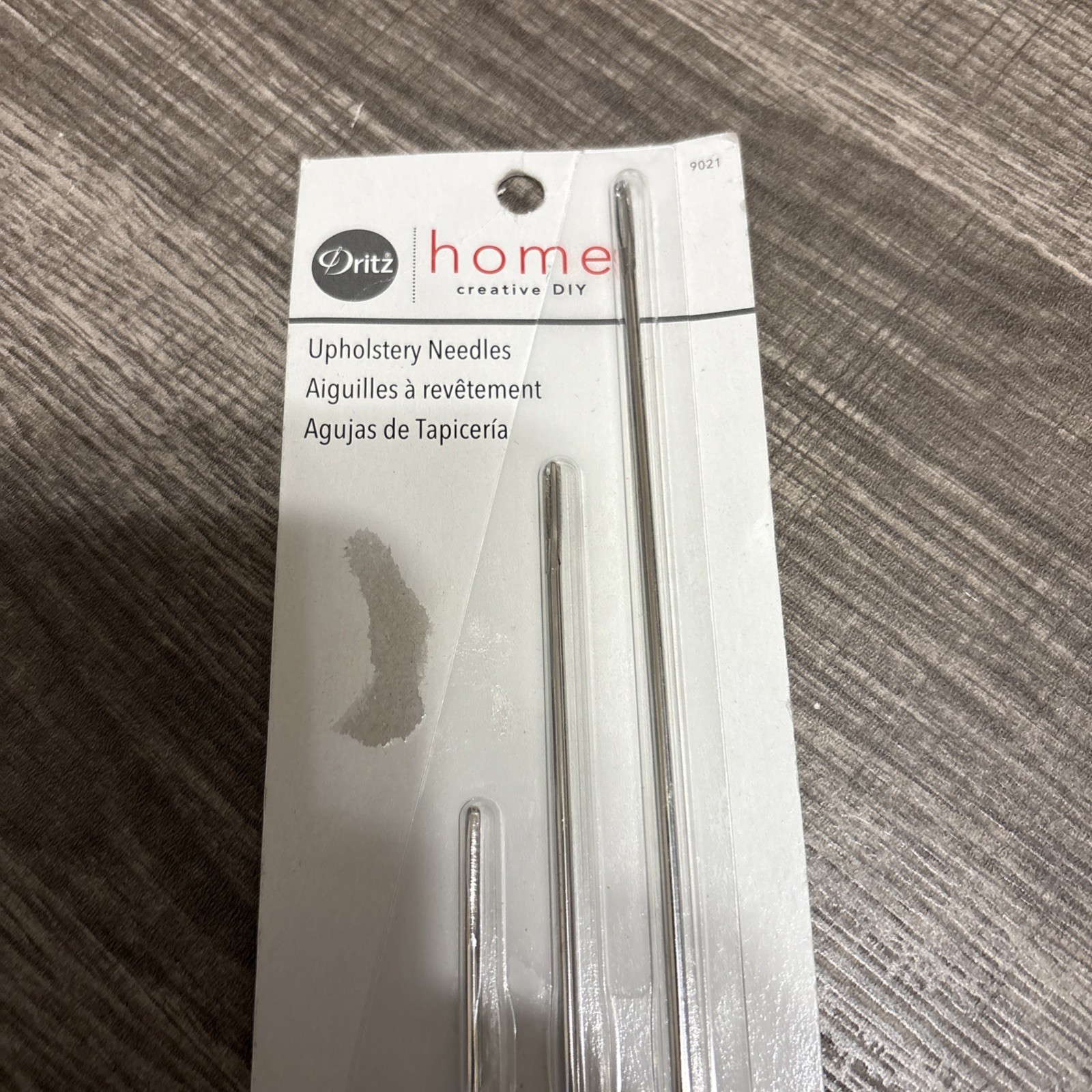Dritz Home 9021 Long Straight Upholstery Hand Needles, Size 6, 8, 10 & 12