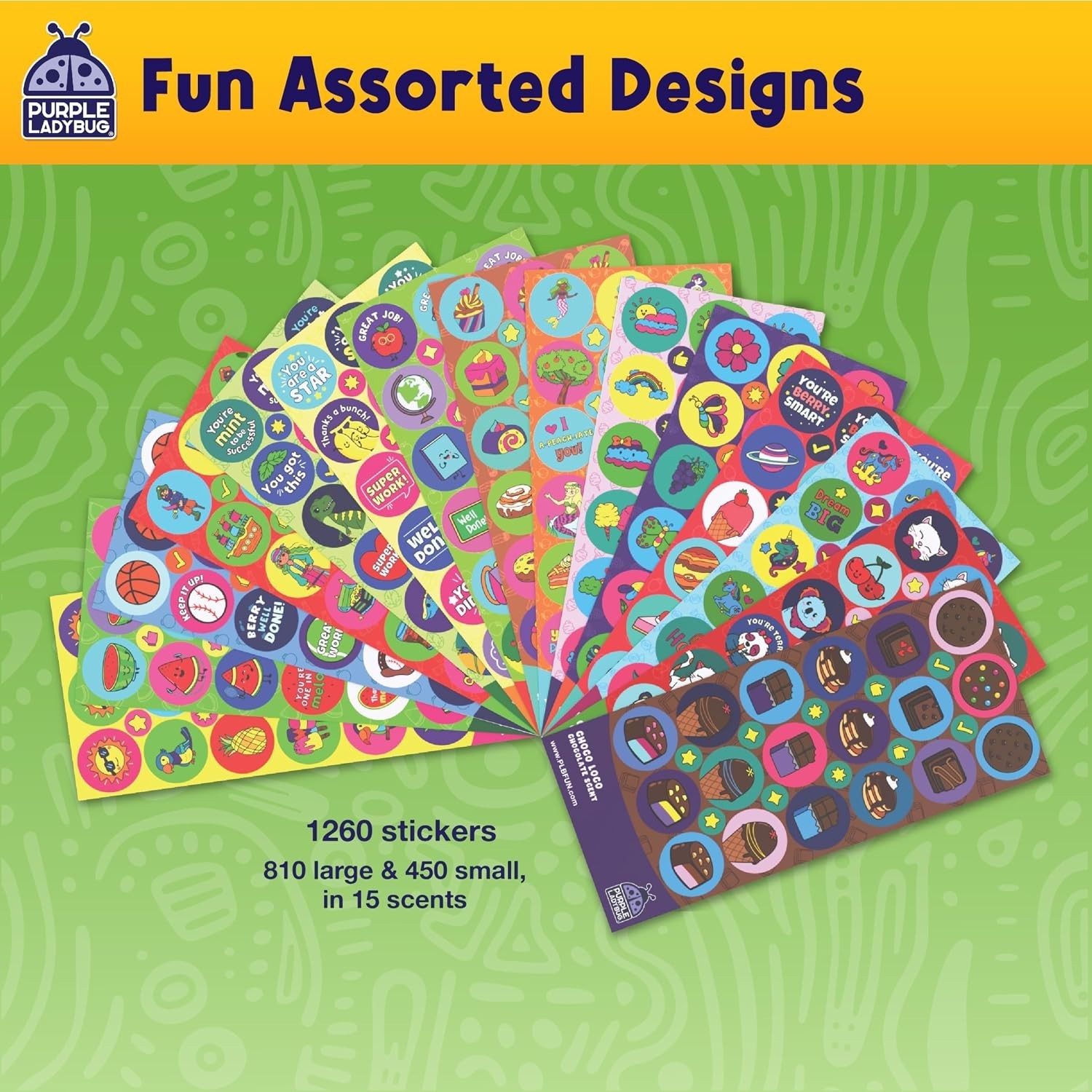 Non-Toxic 1260 Smelly Stickers – Vibrant Sensory & Educational Fun for Kids