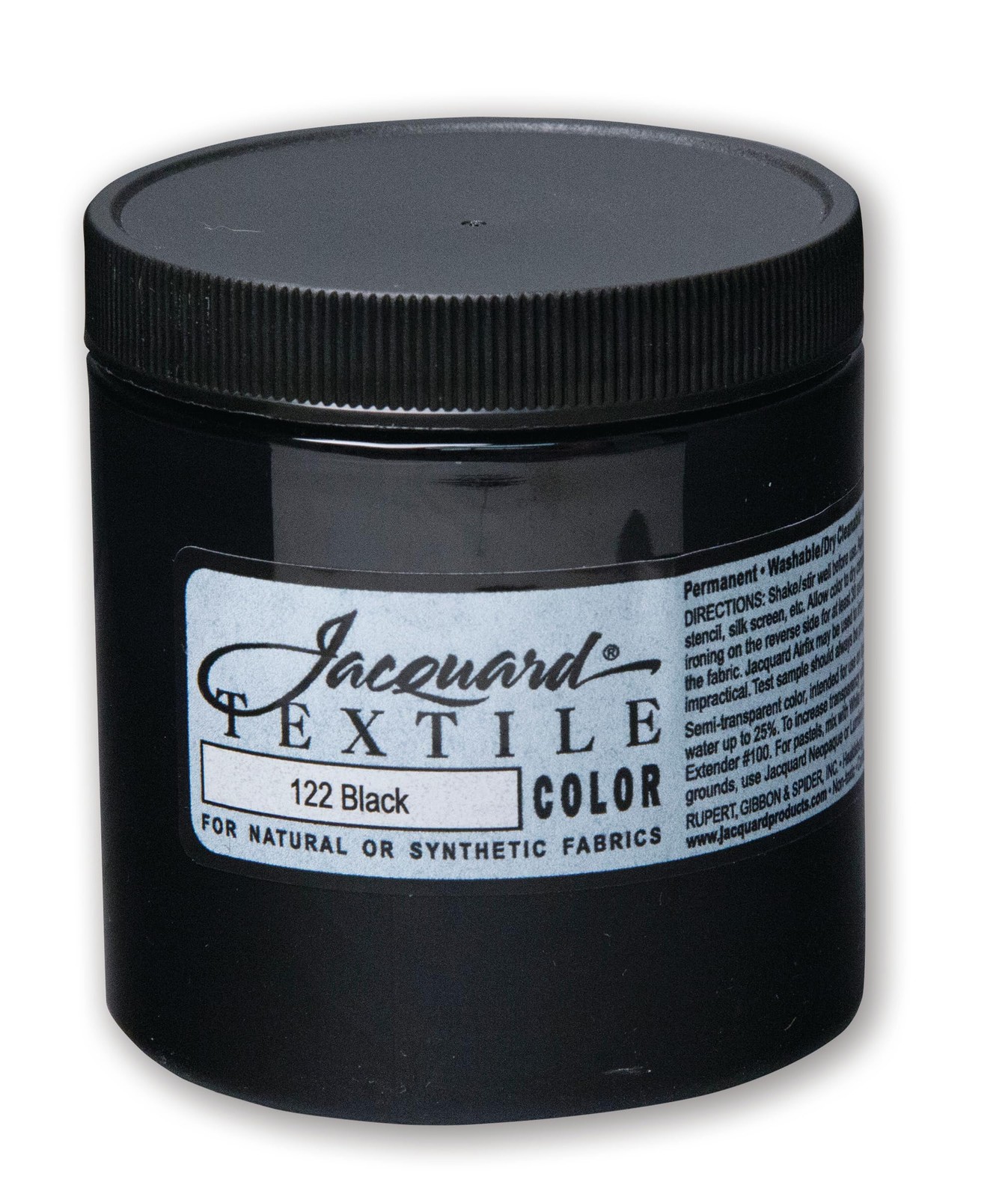 Jacquard Textile Paint 8 Oz Black 8 fluid ounces (Pack of 1),