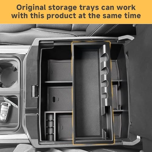 Center Console Full Tray Organizer Compatible with 2023 2024 2025 2026 Ford