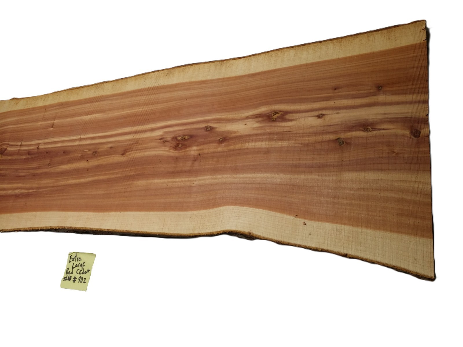 1 LARGE Aromatic Red Cedar Wall Live Edge Slab .75″T x 15-17″W x 49″L SHIPs FREE