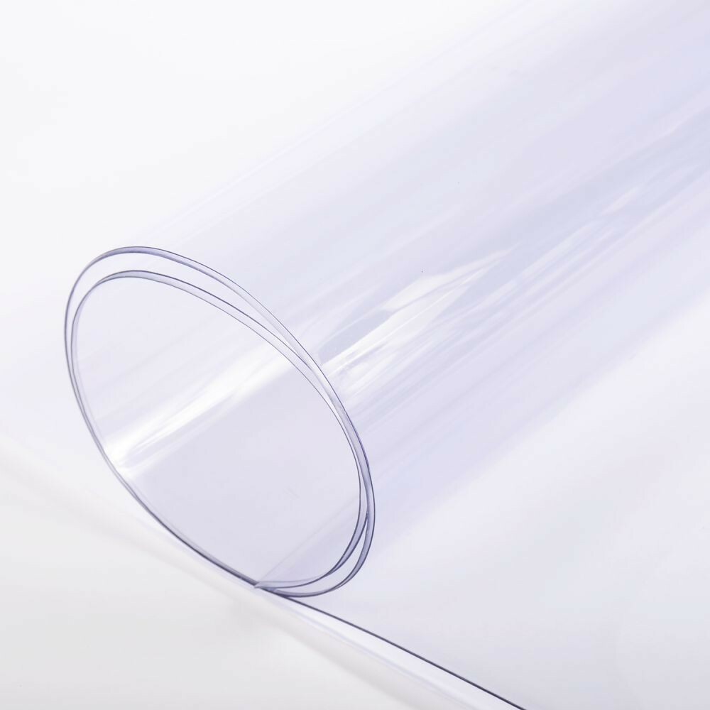 Clear Plastic Vinyl PVC Fabric by the Yard 54″ 4 6 8 10 12 16 20 30 40 60-Gauge