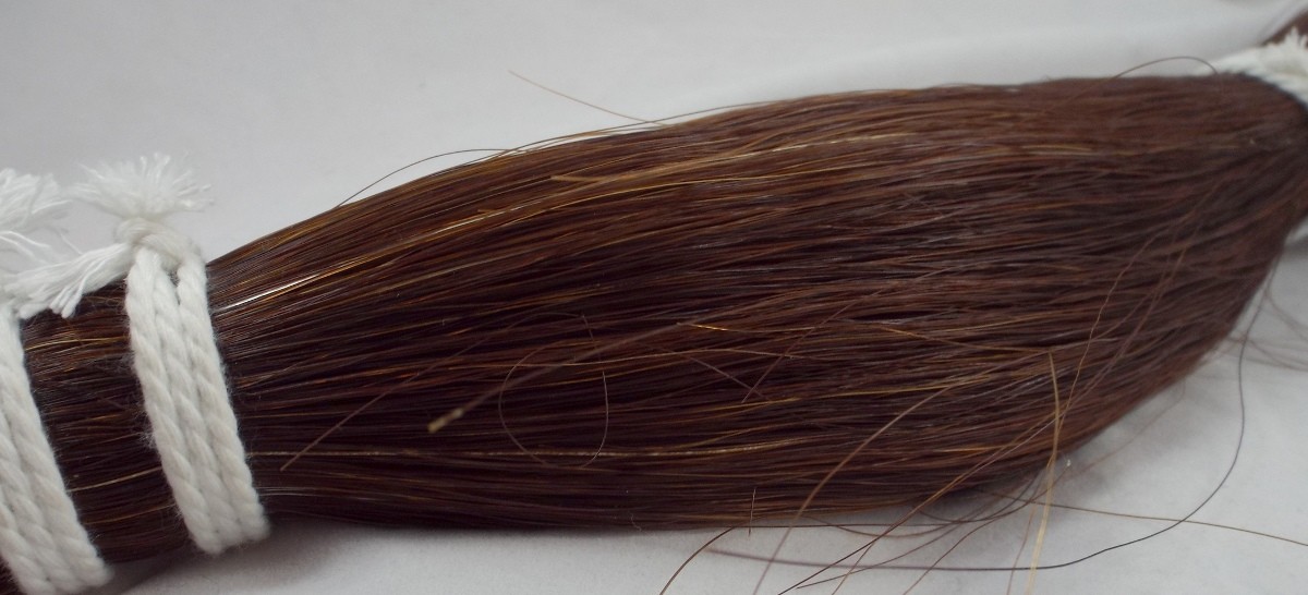 Bulk HORSEHAIR, darker brown, horse hair jewelry, CLEAN tail HAIR, 1 ounce