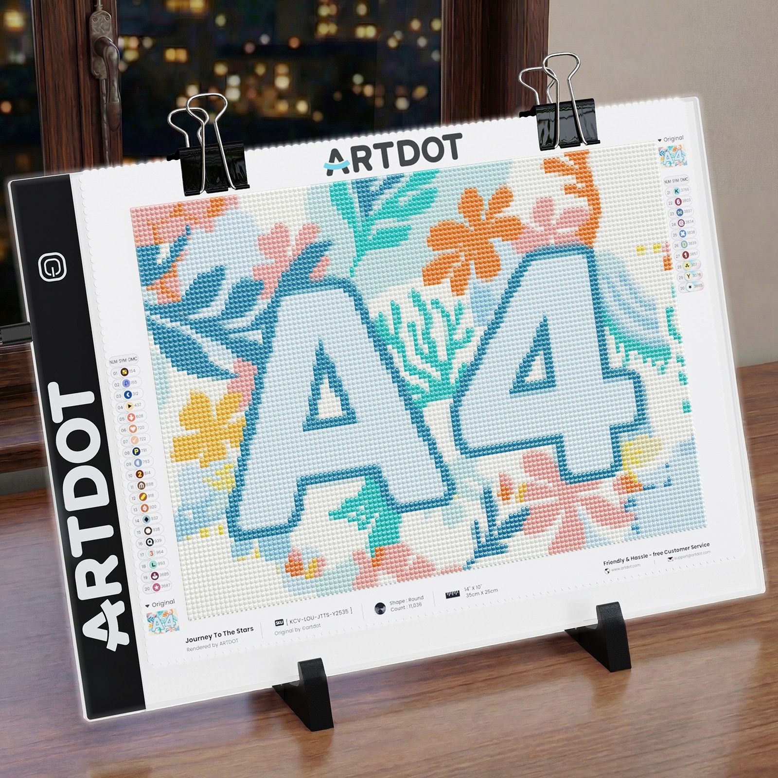 ARTDOT Light Board for Tracing Diamond Painting Art Light Pad Box Drawing Kit A4