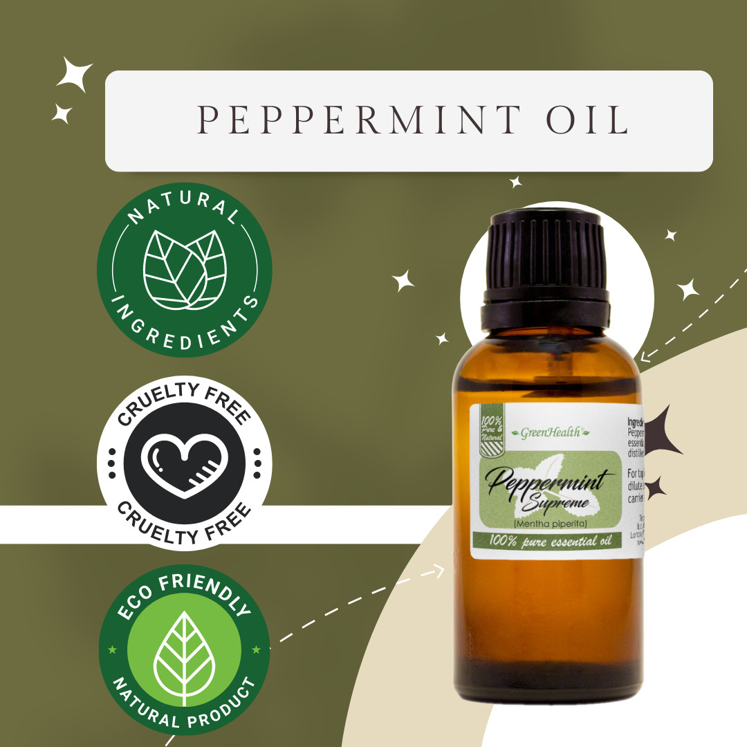 Peppermint Essential Oil (Mentha piperita) 5ml-1gallon Free Shipping