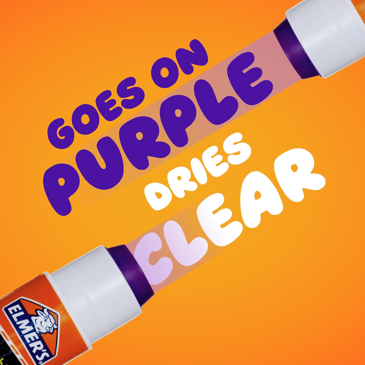 Elmer’S Disappearing Purple School Glue Sticks, Washable, 6 Grams, 12 Count – Ar