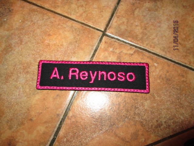 **LOVE IT** THREE PACK, 4X1 Size, Custom Embroidered NAME TAG “Iron on”