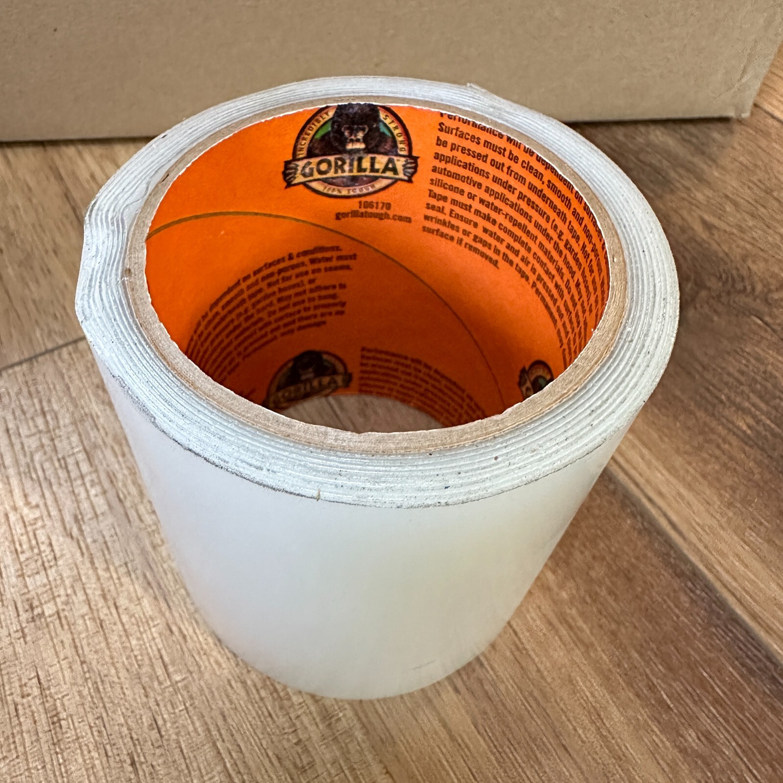 Gorilla Waterproof Patch & Seal Tape Roll CLEAR 4 in. x 8 ft Roll