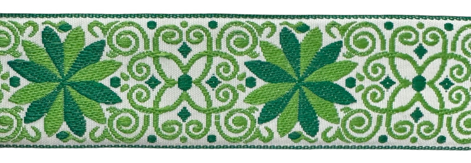 2″ Jacquard Woven Floral Ribbon Trim – 9 Continuous Yards!