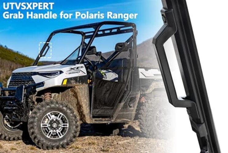 UTV Grab Handle for Polaris Ranger 570/900/1000 XP/Crew 2014-2025, Black ABS