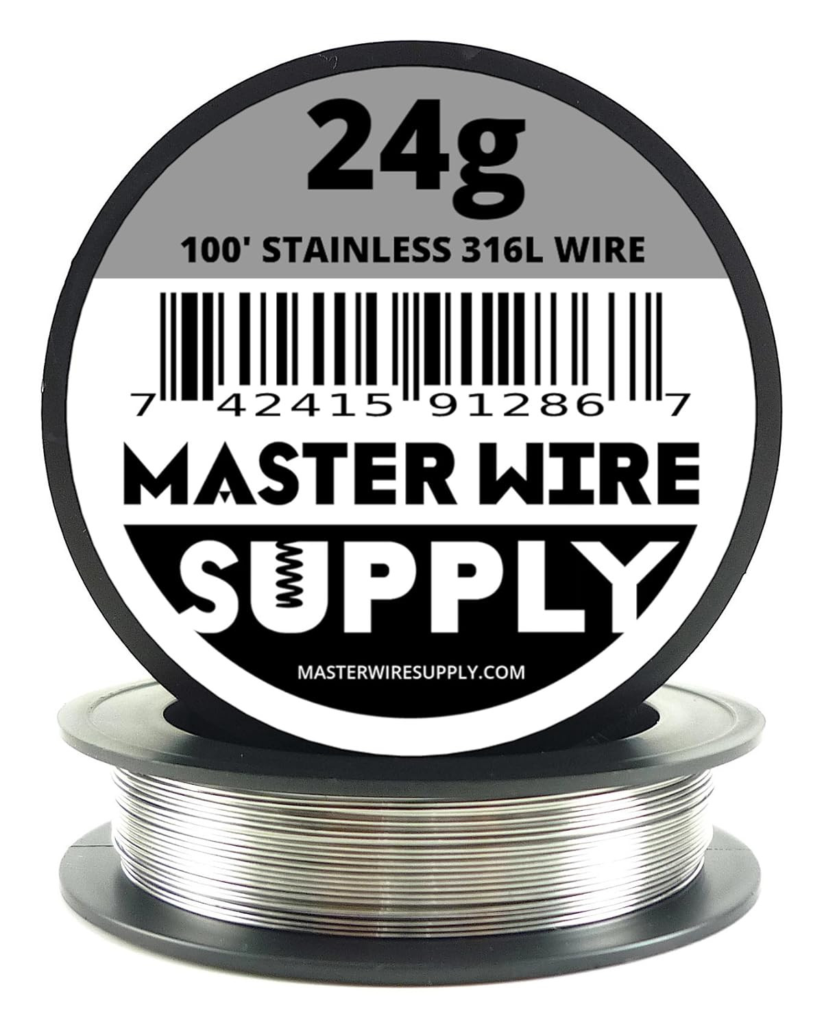 Stainless Steel 316L – 100′ – 24 Gauge Wire – 100Ft – 0.51Mm – 0.02In – Made in
