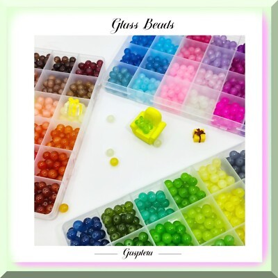 Jewelry Making Kit with 1600 Crystal Beads in 72 Colors