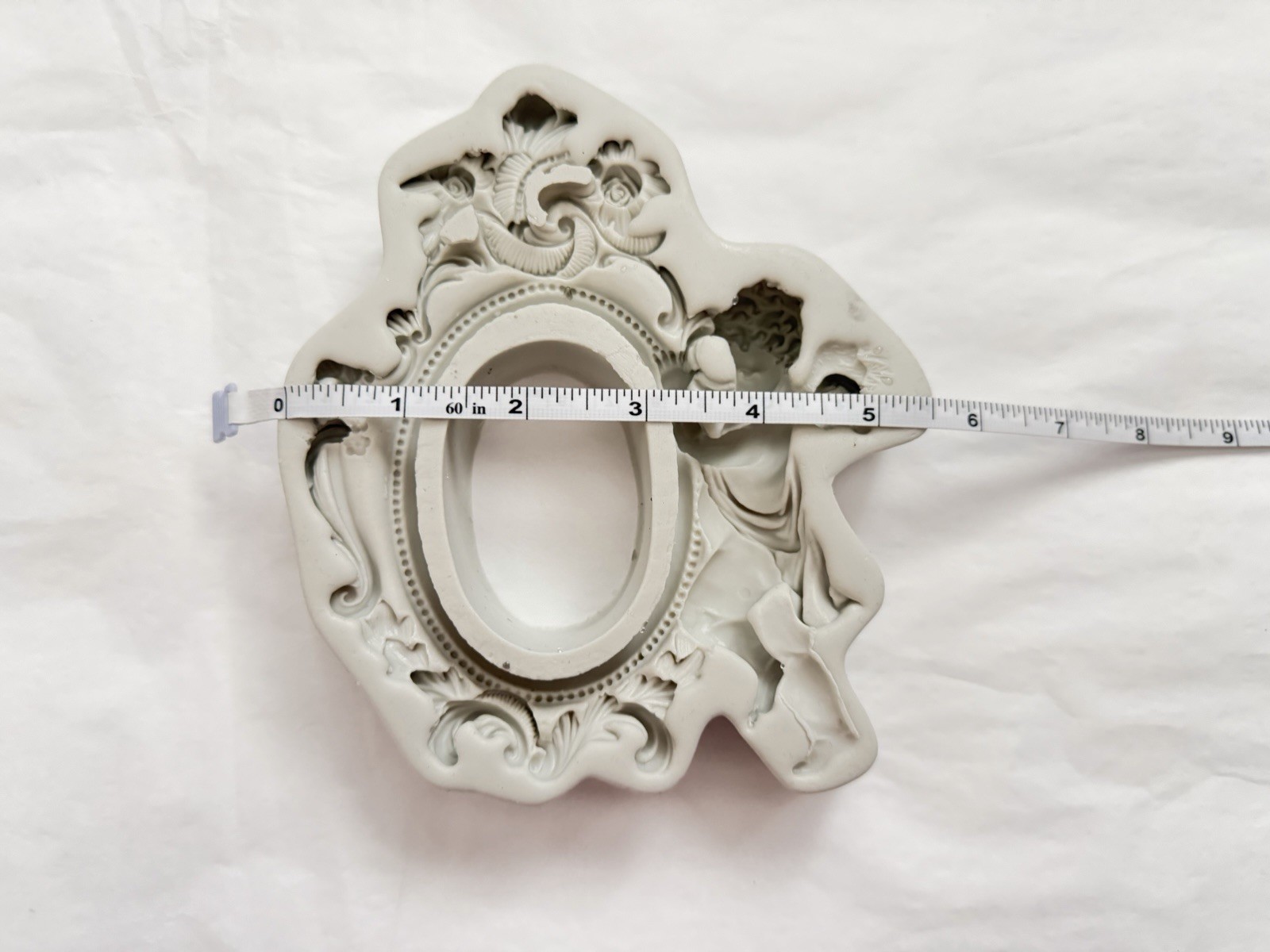 Baroque Cherub Frame Silicone Mold Gothic Angel Resin Mold DIY