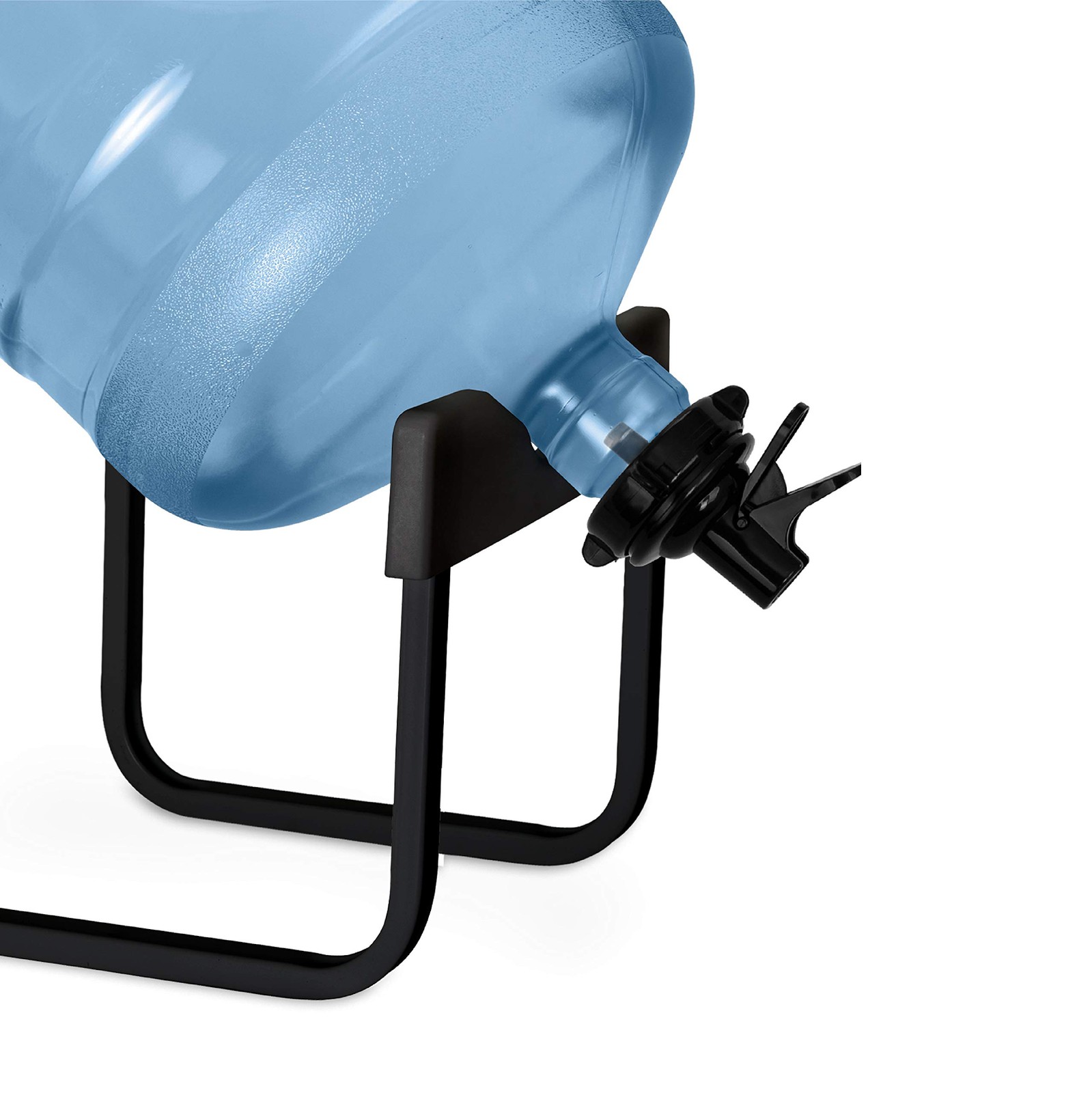 Brio Stainless Steel 3-5 Gallon Water Jug Stand and 2 Gallon”, Black