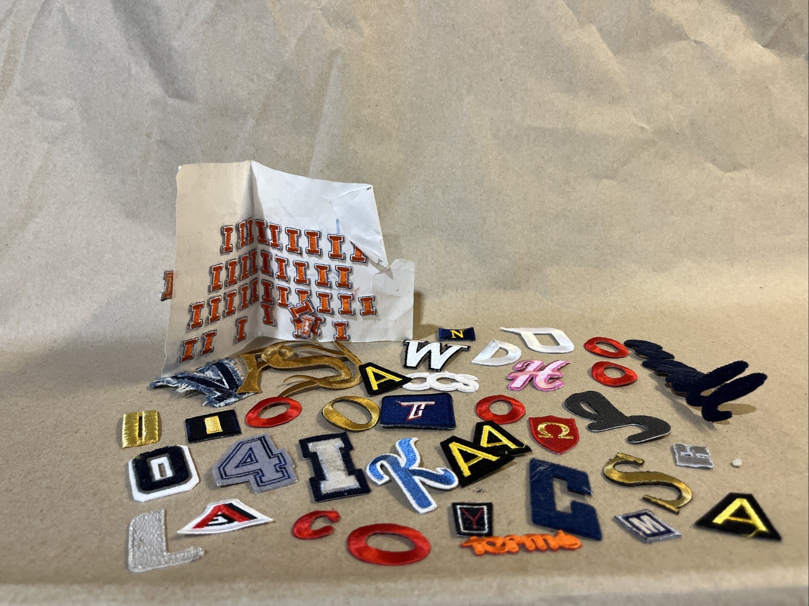 Lot of 20 – Various Letter Iron on Sew on Patch