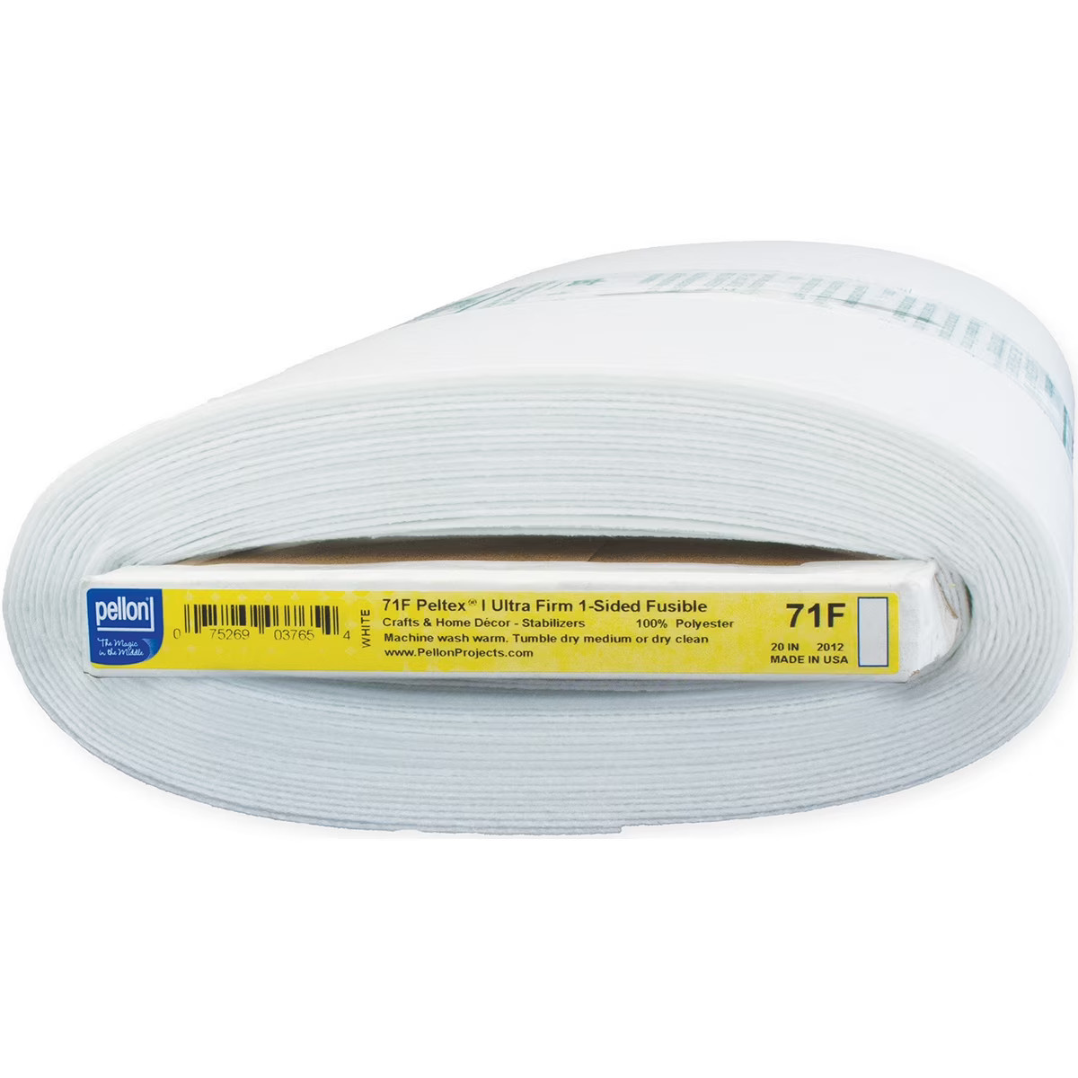 Pellon 71F Peltex Fabric Interfacing, White, 20″ x 10 Yards by the Bolt