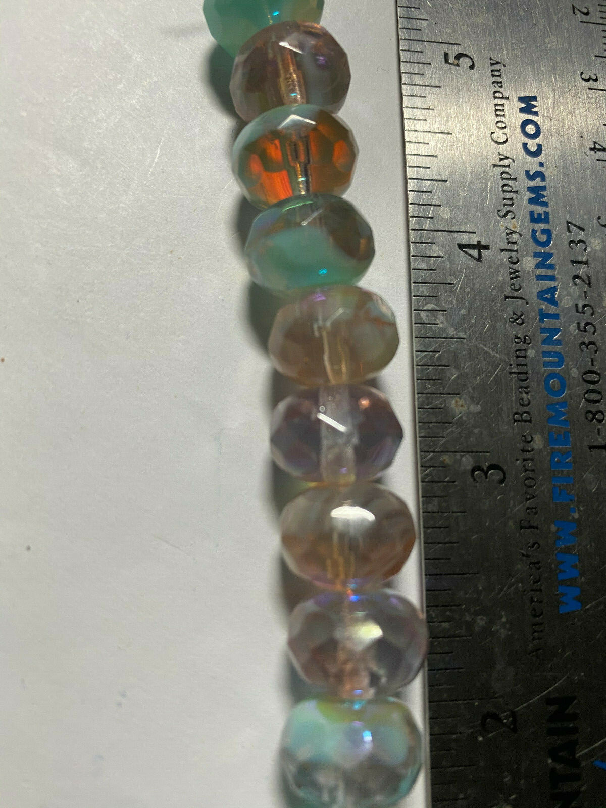 Czech Fire Polished Rondelles, Rivolis and Bicones UPICK