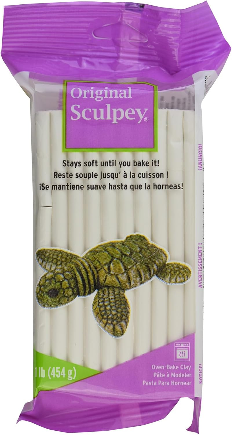 : Original Clay: White – 1 lb – Polymer Oven Bake Clay, Non-Toxic, Sculpting, B