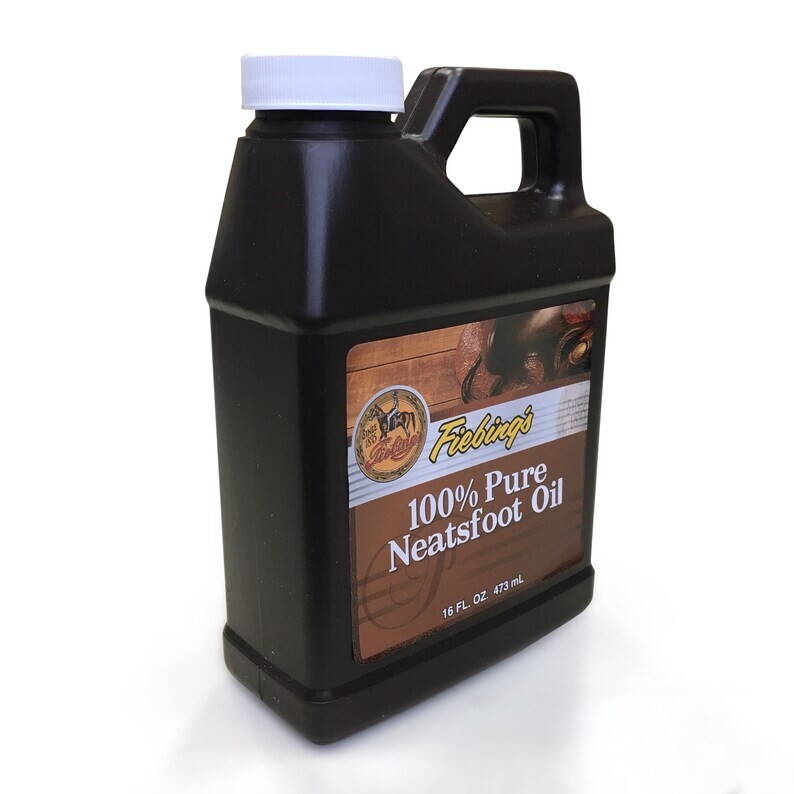 Fiebing’s 100% Pure Neatsfoot Oil Natural Leather Preservative 16 oz / 473 ml