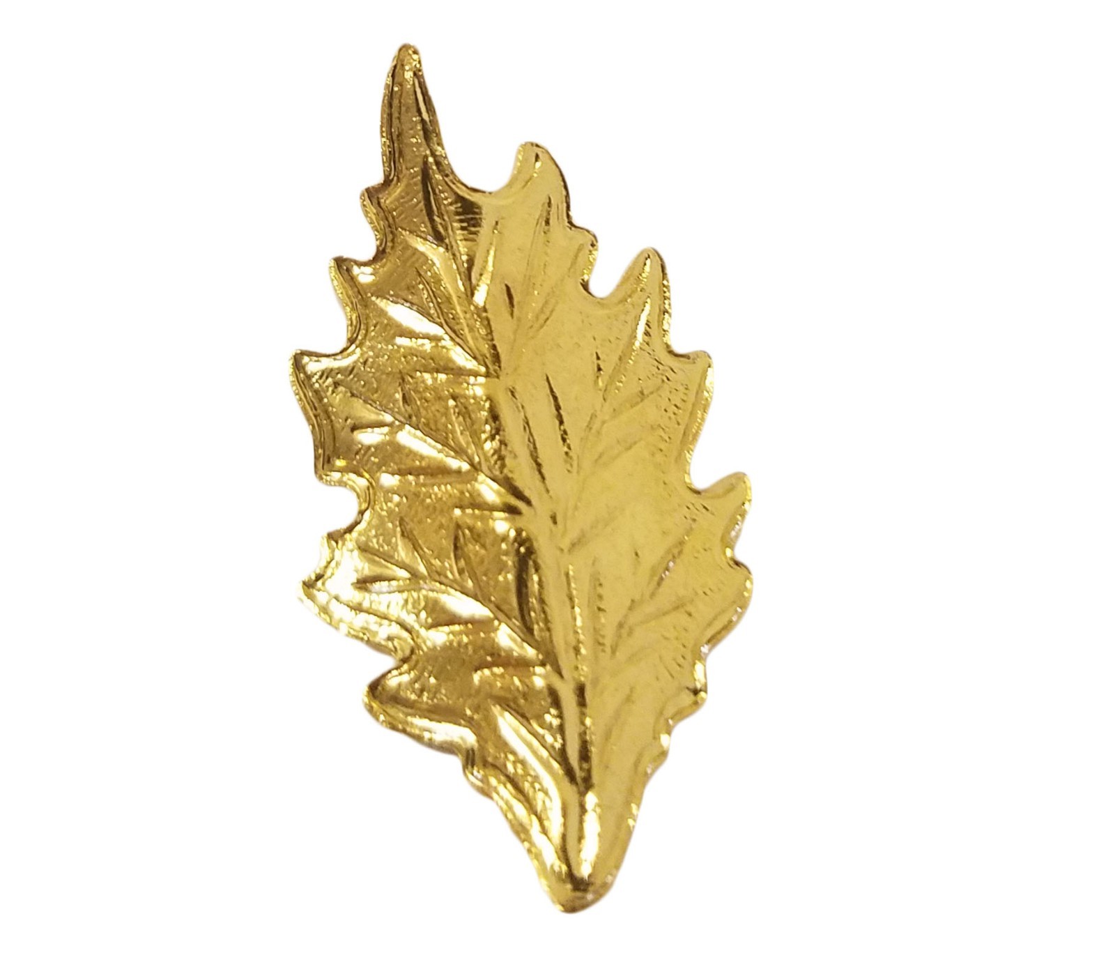 100 pcs Gold Tone Metal Small Leaf Stampings Leaves Dimensional Craft Jewelry