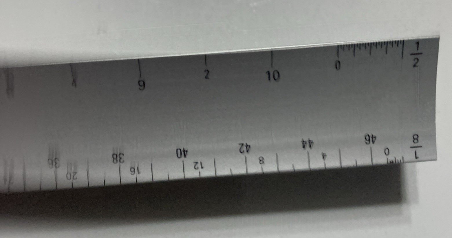 ALUMICOLOR 3030 ARCHITECT SCALE HOLLOW ALUMINUM 12 INCH RULER