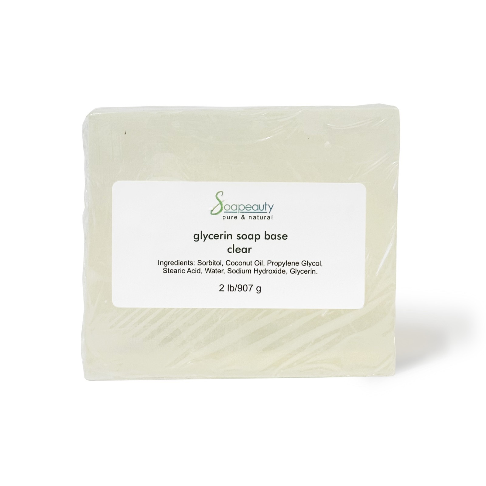 CLEAR DETERGENT FREE GLYCERIN MELT POUR SOAP BASE NATURAL