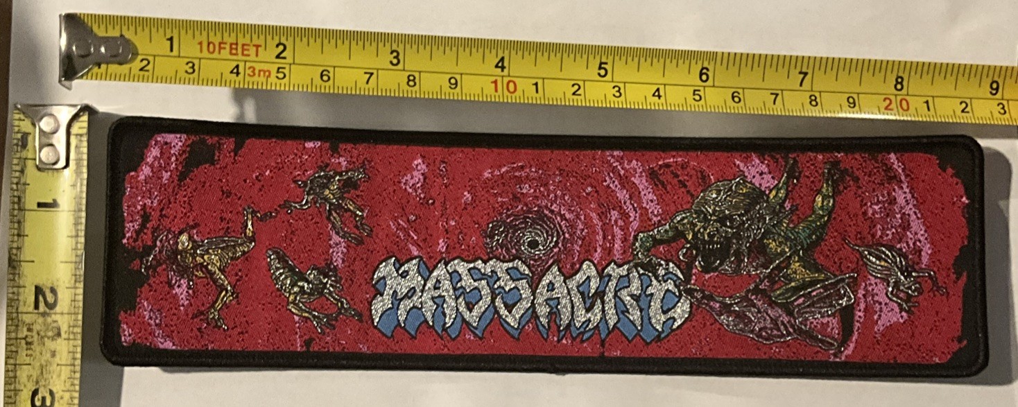 Massacre – From Beyond 9″ x 2.5″ Large Strip Woven Patch [90s Death Metal]
