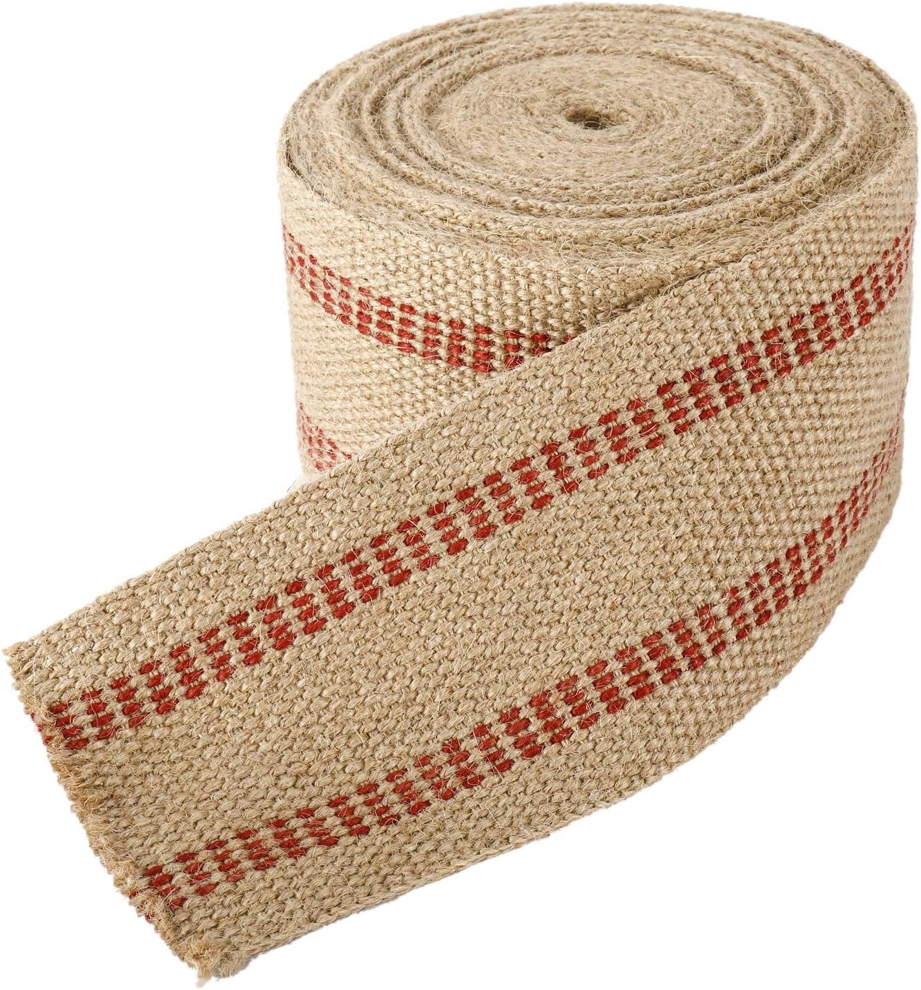 1PC Craft Jute Webbing Tape 3.5″ x 10 Yd Heavy Duty for Chair Repair Upholstery