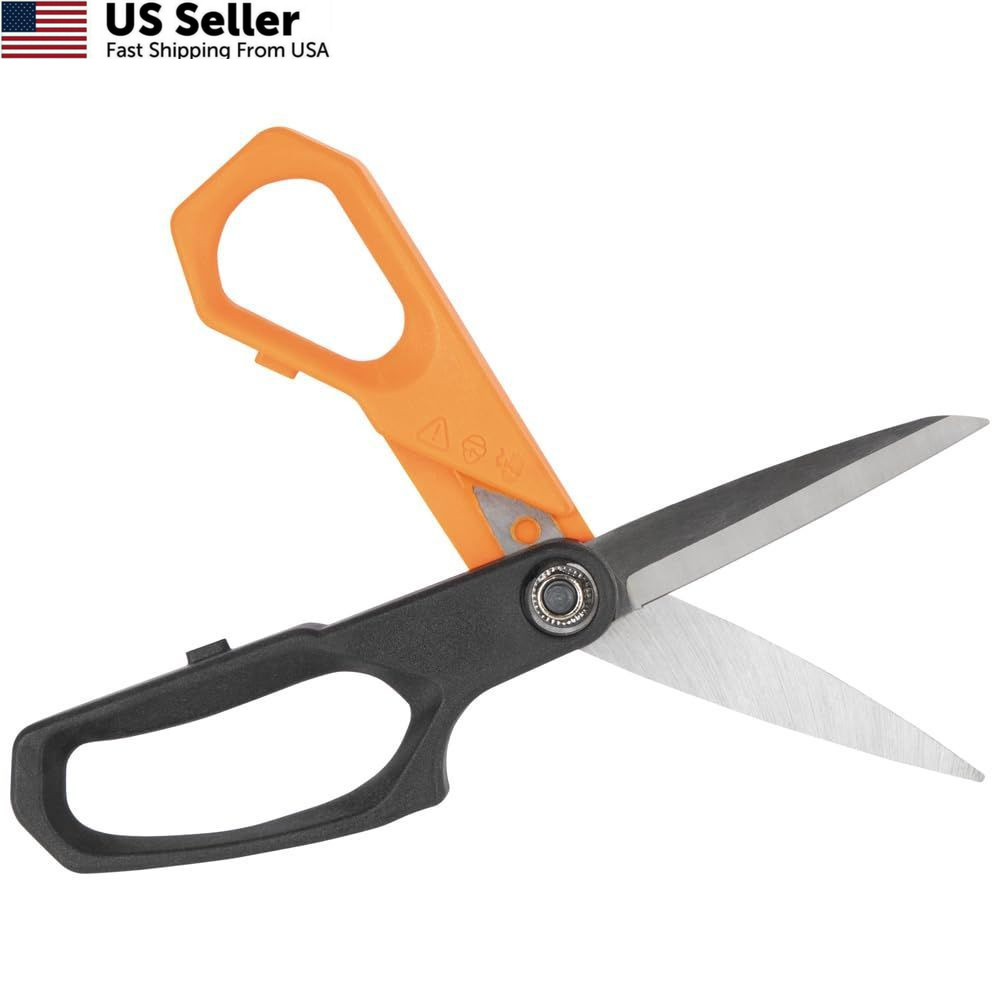 Klein Tools B2109 Heavy Duty Scissors, Multipurpose Utility 9-Inch, Orange
